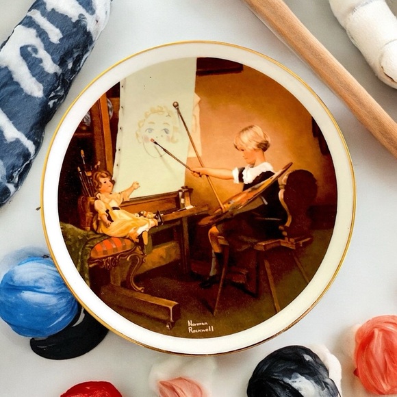 Limited Edition Norman Rockwell Collector Series Plate “Artist Daughter” - Picture 5 of 12